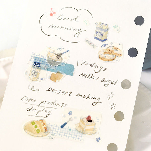 BGM 15mm Washi Taps Set of 2 - Tokimeki Flavor Milk & Chocolate | papermindstationery.com