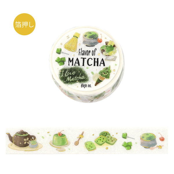 BGM 15mm Washi Taps Set of 2 - Tokimeki Flavor Matcha & Coffee
