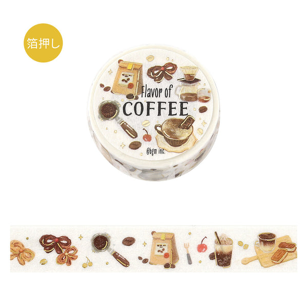 BGM 15mm Washi Taps Set of 2 - Tokimeki Flavor Matcha & Coffee