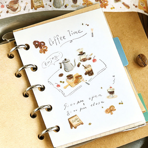 BGM 15mm Washi Taps Set of 2 - Tokimeki Flavor Matcha & Coffee | papermindstationery.com
