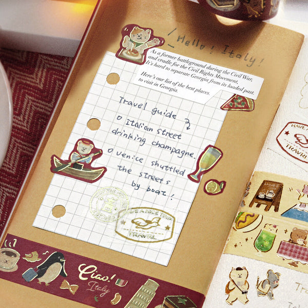 BGM 20mm Washi Tapes Set of 2 - Travel France & Italy