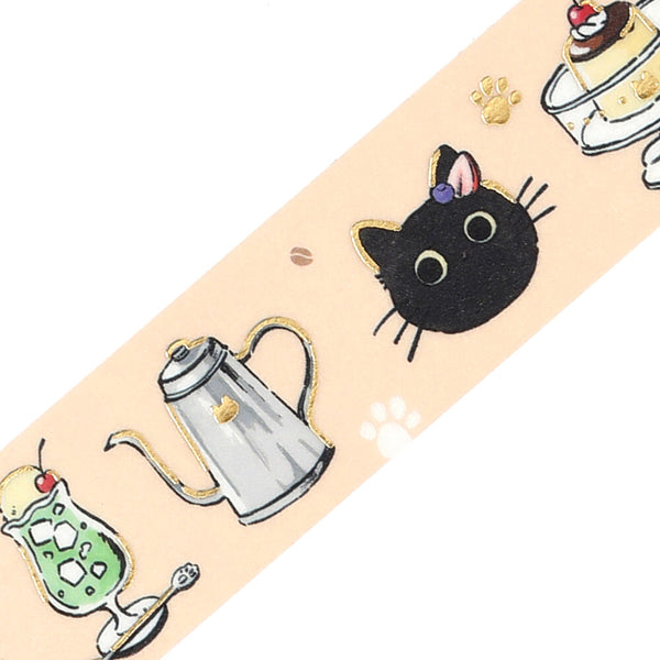 BGM 20mm Wash Tape - Welcome to Black Cat Cafe BM-SDG089