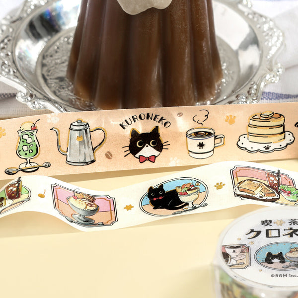 BGM 20mm Wash Tape - Welcome to Black Cat Cafe BM-SDG089