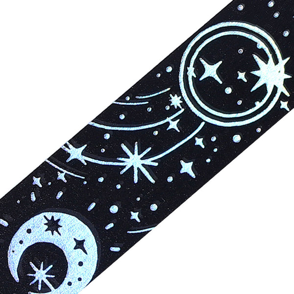BGM 20mm Foil Stamp Washi Tapes "Star Magic Book" Darkness (Pack of 4) | papermindstationery.com