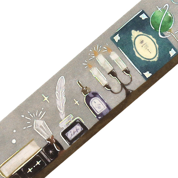 BGM 20mm Foil Stamp Washi Tapes "Fantasy Biblio" Grimoire (Pack of 4) | papermindstationery.com