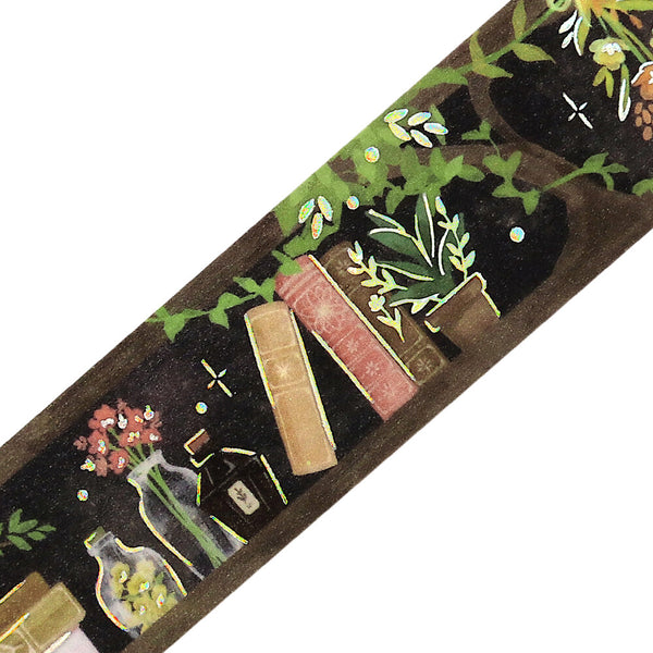 BGM 20mm Foil Stamp Washi Tapes "Fantasy Biblio" Botanicals (Pack of 4) | papermindstationery.com