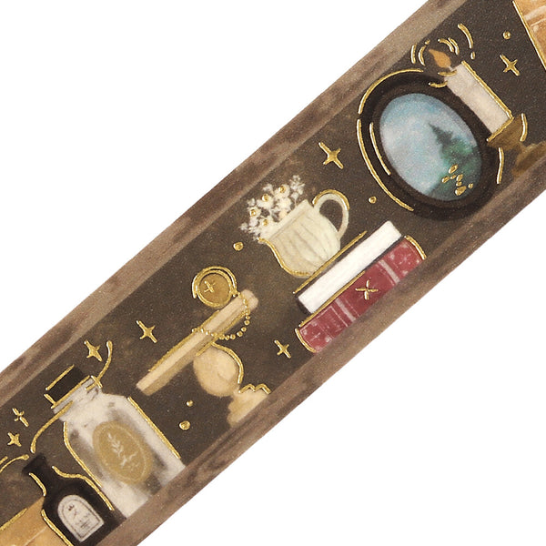 BGM 20mm Foil Stamp Washi Tapes "Fantasy Biblio" Antique (Pack of 4) | papermindstationery.com