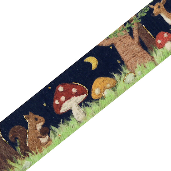 BGM Washi Tape Foil Stamp "Pieni Stitch" - Small Forest (Pack of 4) | papermindstationery.com