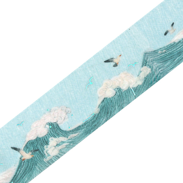 BGM Washi Tape Foil Stamp "Pieni Stitch" - Small Sea (Pack of 4) | papermindstationery.com
