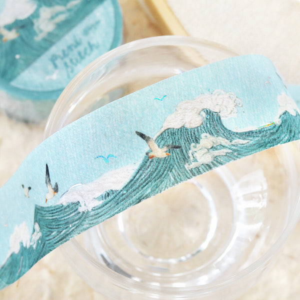 BGM Washi Tape Foil Stamp "Pieni Stitch" - Small Sea (Pack of 4) | papermindstationery.com