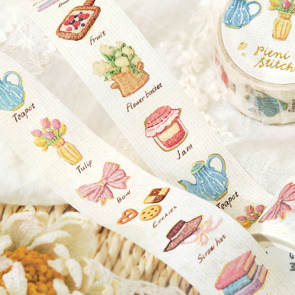 BGM Washi Tape Foil Stamp "Pieni Stitch" - Small Room (Pack of 4) | papermindstationery.com