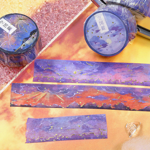 BGM 20mm Wash Tape - Morning Purple Sky BM-SDWG002