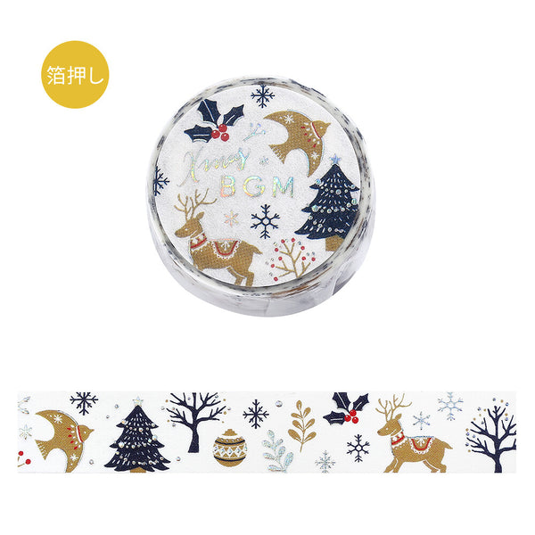 BGM 15mm Wash Tape - Christmas Forest BM-SPLM057