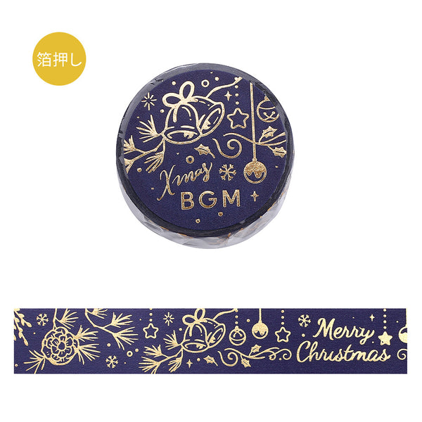 BGM 15mm Wash Tape - Christmas Shining X'mas BM-SPLM058