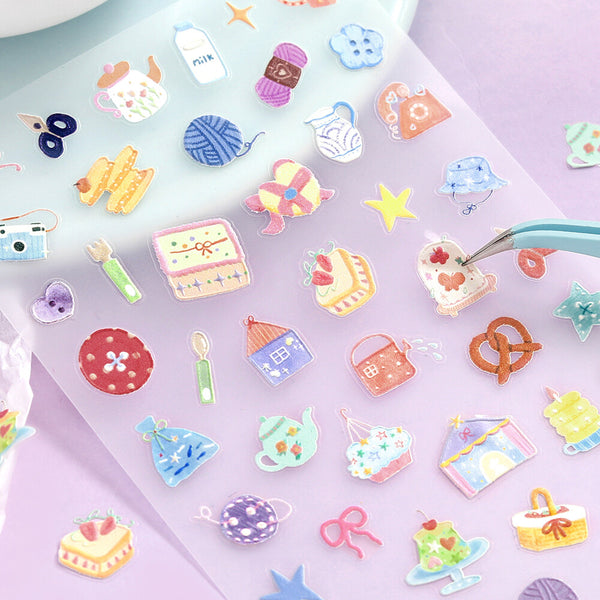 BGM Sheet Stickers "Icing Sticker" Colors of life (Pack of 5) | papermindstationery.com