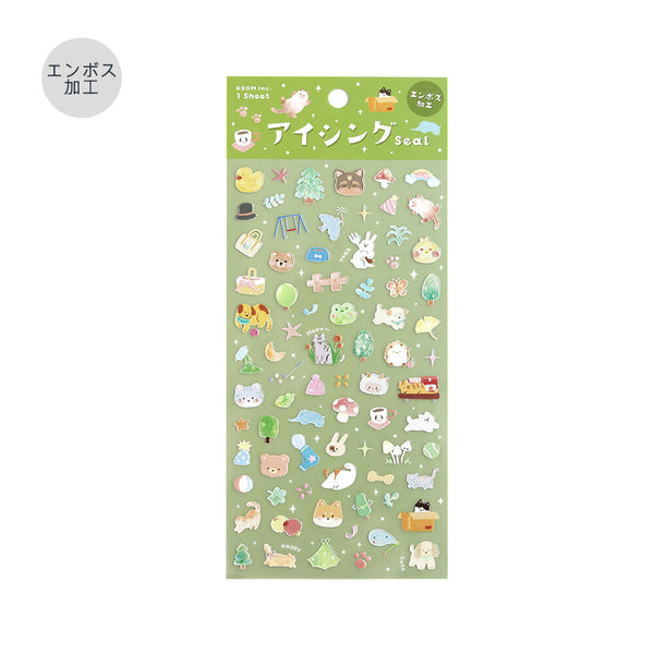 BGM Sheet Stickers "Icing Sticker" Animal Meets (Pack of 5) | papermindstationery.com