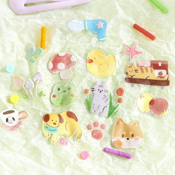 BGM Sheet Stickers "Icing Sticker" Animal Meets (Pack of 5) | papermindstationery.com