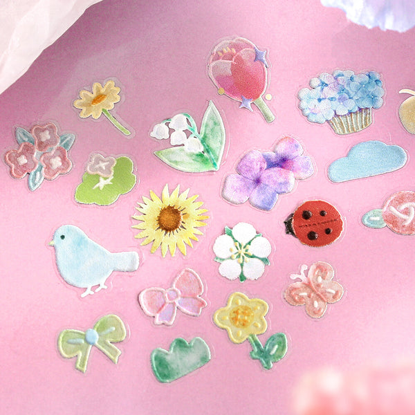 BGM Sheet Stickers "Icing Sticker" Bloom (Pack of 5) | papermindstationery.com