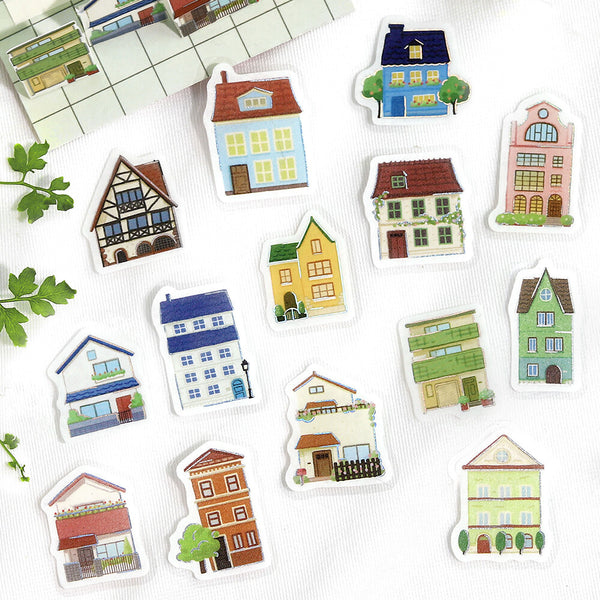 BGM Flake Sticker Foil Stamp "IPPAI" Vol.4 Lots of House (Pack of 5) | papermindstationery.com