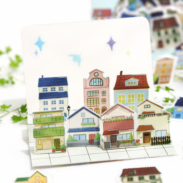 BGM Flake Sticker Foil Stamp "IPPAI" Vol.4 Lots of House (Pack of 5) | papermindstationery.com