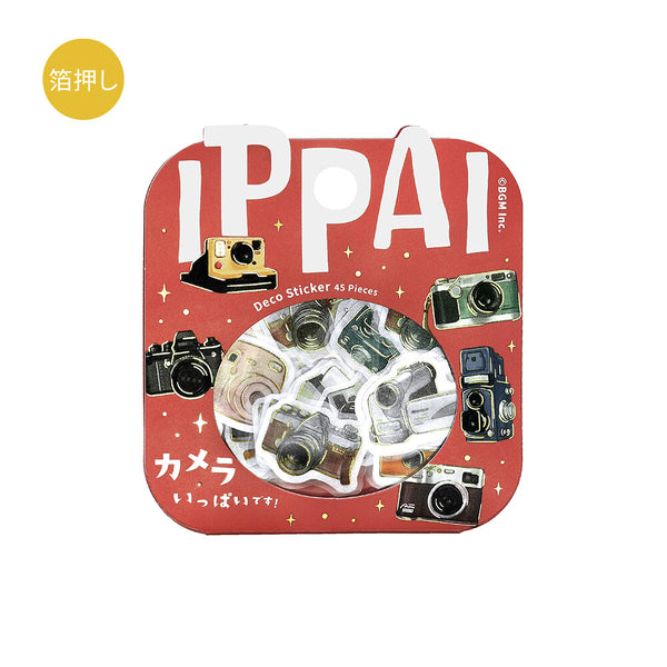 BGM Flake Sticker Foil Stamp "IPPAI" Vol.4 Lots of Camera (Pack of 5) | papermindstationery.com