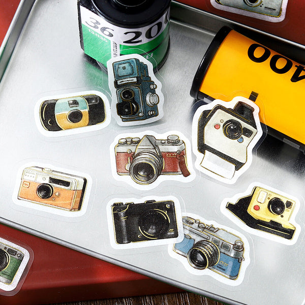 BGM Flake Sticker Foil Stamp "IPPAI" Vol.4 Lots of Camera (Pack of 5) | papermindstationery.com