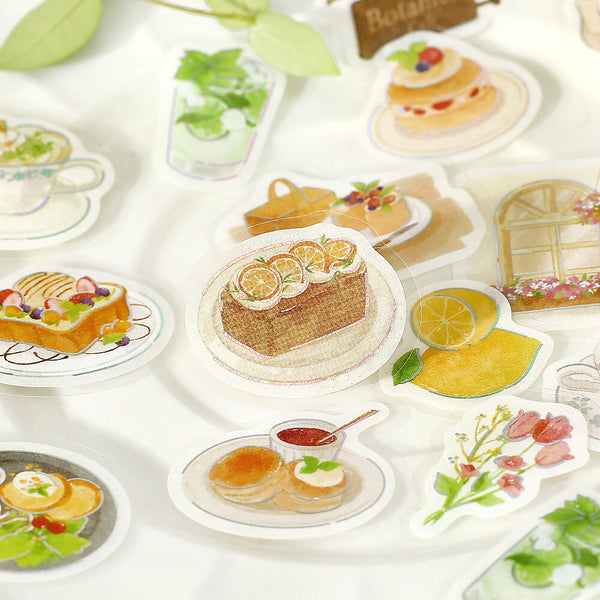 BGM Flake Stickers Set of 2 - Today's Cafe Traditional & Botanical | papermindstationery.com