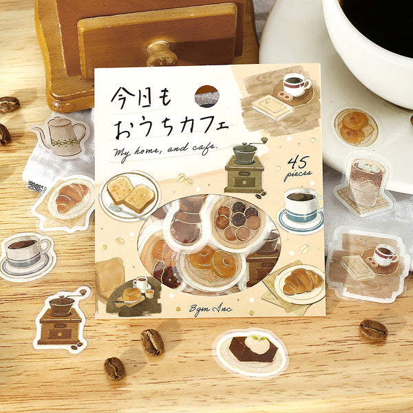BGM Flake Stickers Set of 2 - Today's Cafe Old House & Home Style | papermindstationery.com