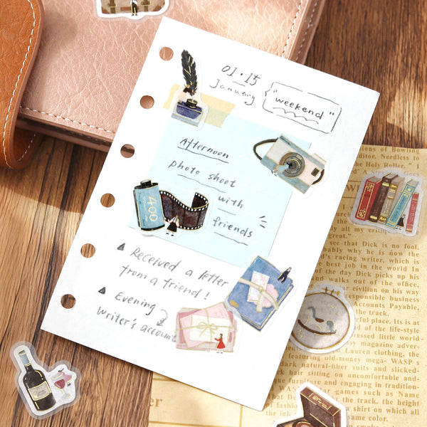 BGM Washi Flake Stickers Foil Stamp "Petit Story" Hobby (Pack of 5) | papermindstationery.com