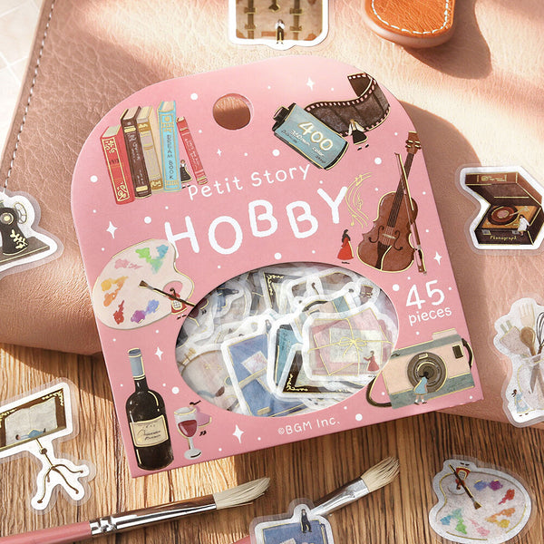 BGM Washi Flake Stickers Foil Stamp "Petit Story" Hobby (Pack of 5) | papermindstationery.com