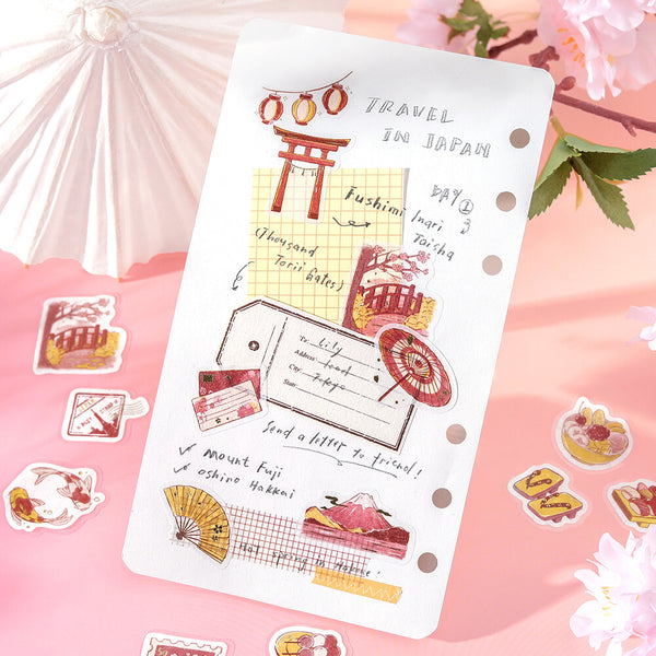 BGM Flake Stickers Set of 2 - Fragments of Journey World & Japan