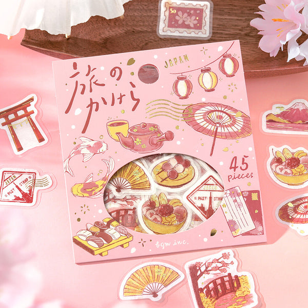 BGM Flake Stickers Set of 2 - Fragments of Journey World & Japan