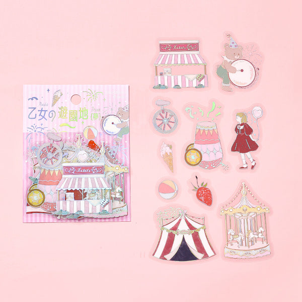BGM Clear Sticker Foil Stamp Maiden's Amusement Park - Dream (Pack of 5) | papermindstationery.com