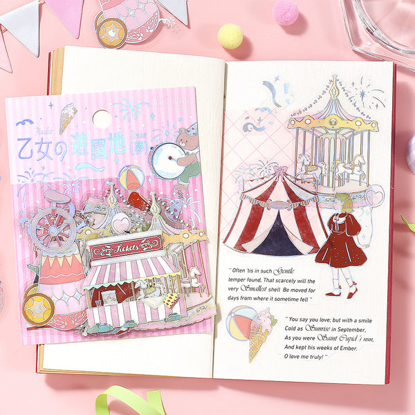 BGM Clear Sticker Foil Stamp Maiden's Amusement Park - Dream (Pack of 5) | papermindstationery.com