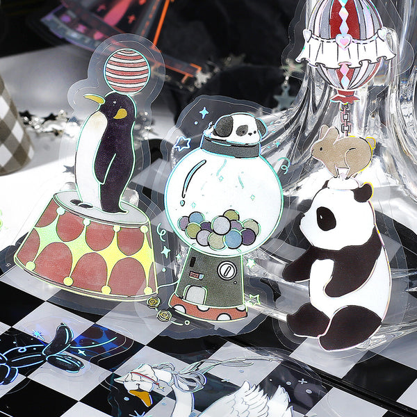 BGM Clear Sticker Foil Stamp Maiden's Amusement Park - Shadow (Pack of 5) | papermindstationery.com