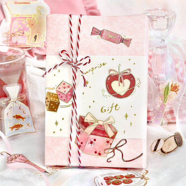 BGM Foil-stamped Clear Stickers "Dolce Vita" Gift-giving Day (Pack of 5) | papermindstationery.com
