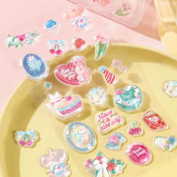BGM "Kyururun Stickers" Cafe A La Mode Mercy (Pack of 5) | papermindstationery.com