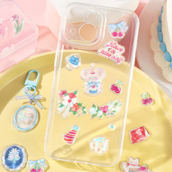 BGM "Kyururun Stickers" Cafe A La Mode Mercy (Pack of 5) | papermindstationery.com