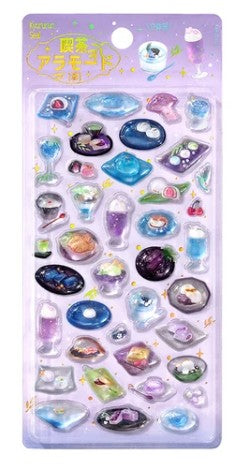 BGM "Kyururun Stickers vol.2" - Cafe A La Mode Miyabi (Pack of 5) | papermindstationery.com