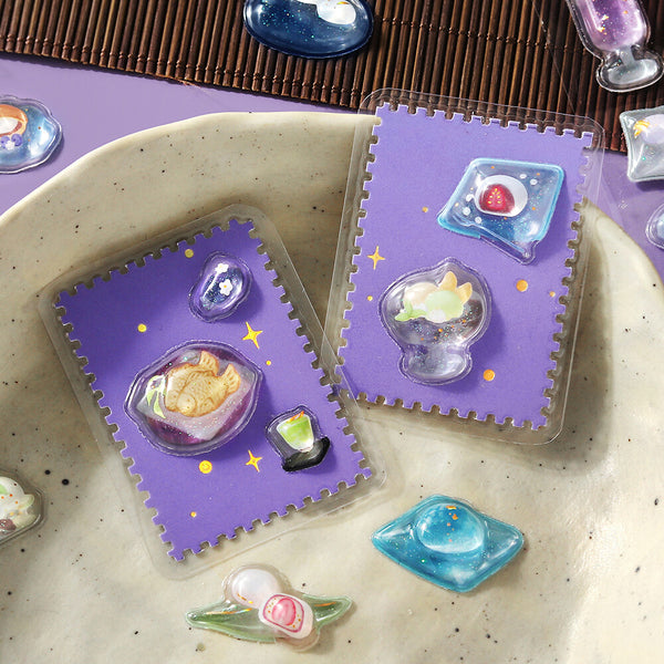 BGM "Kyururun Stickers vol.2" - Cafe A La Mode Miyabi (Pack of 5) | papermindstationery.com