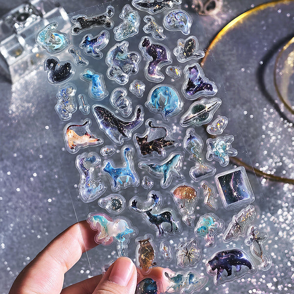 BGM "Kyururun Stickers vol.2" - Stardust Magic (Pack of 5) | papermindstationery.com
