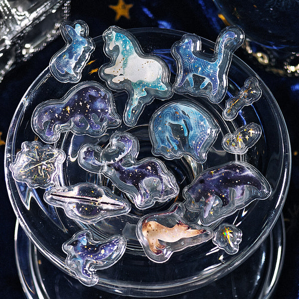 BGM "Kyururun Stickers vol.2" - Stardust Magic (Pack of 5) | papermindstationery.com