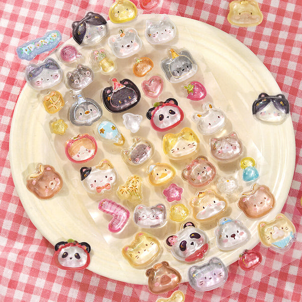 BGM "Kyururun Stickers vol.2" - Cute & Adorable Animal (Pack of 5) | papermindstationery.com