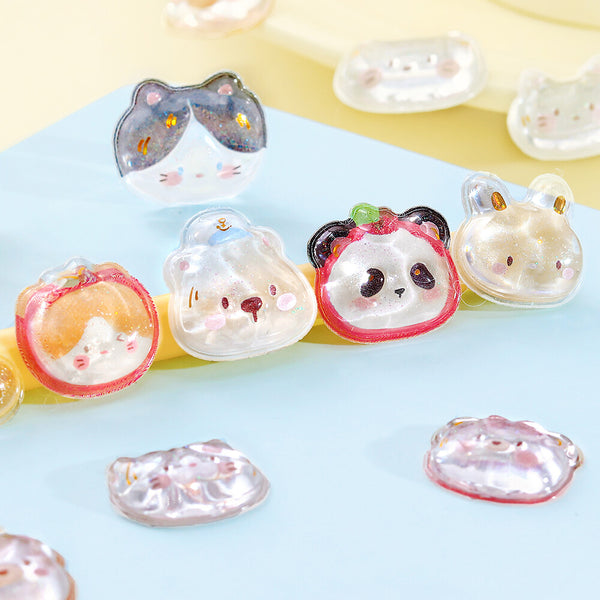 BGM "Kyururun Stickers vol.2" - Cute & Adorable Animal (Pack of 5) | papermindstationery.com