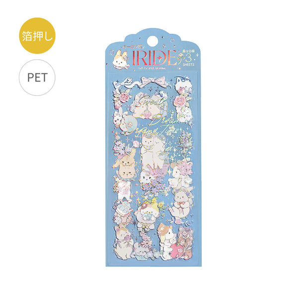BGM Clear Sticker Sheet "IRIDE" Fairy Tale Animals (Pack of 5) | papermindstationery.com