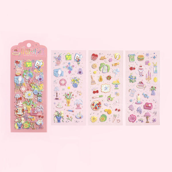 BGM Clear Sticker Sheet "IRIDE" Color to Your Life (Pack of 5) | papermindstationery.com