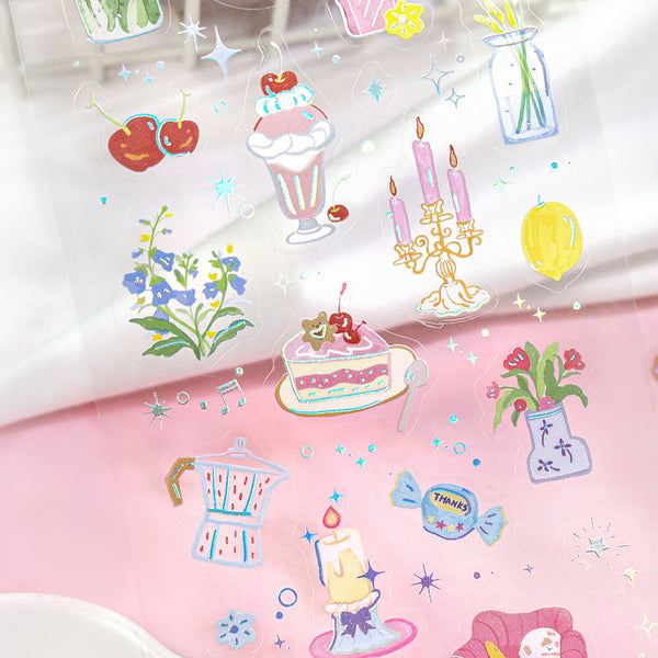 BGM Clear Sticker Sheet "IRIDE" Color to Your Life (Pack of 5) | papermindstationery.com