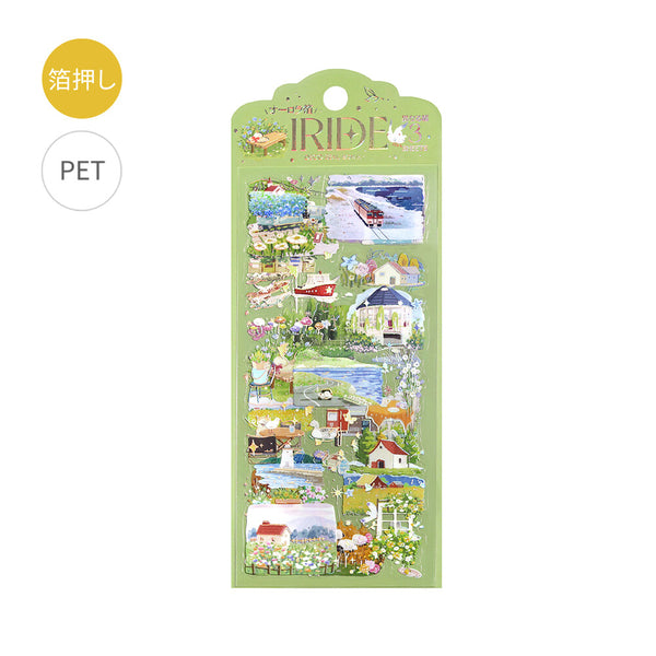 BGM Clear Sticker Sheet "IRIDE" Travel (Pack of 5) | papermindstationery.com