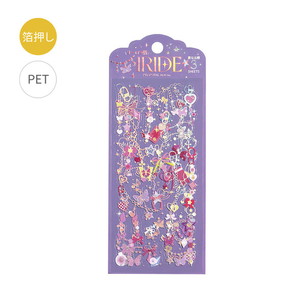 BGM Clear Sticker Sheet "IRIDE" Sparkling Charm (Pack of 5) | papermindstationery.com