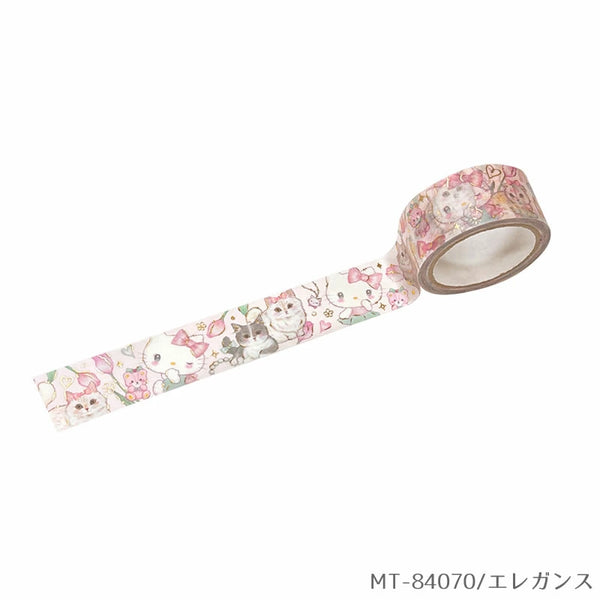 Miki Takei x Sanrio Character 18mm Washi Tape Masking Tape Hello Kitty MT-84070